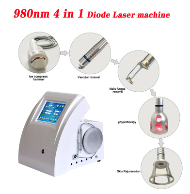 सौंदर्य सैलून दर्द निवारण/संवहनी उपचार के लिए 980nm डायोड लेजर मशीन