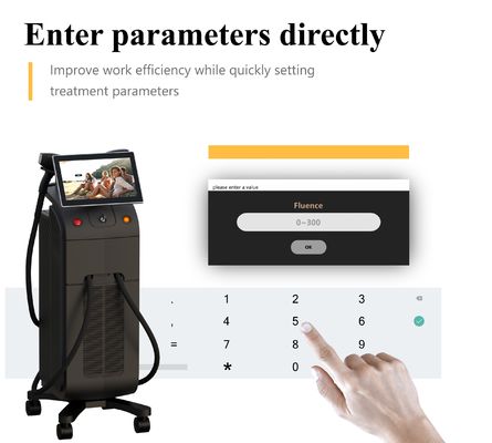 एर्गोनोमिक डायोड लेजर हेयर रिमूवल डिवाइस प्रभावी परिणामों के लिए लगातार ऊर्जा उत्पादन और समान स्पॉट आकार प्रदान करता है