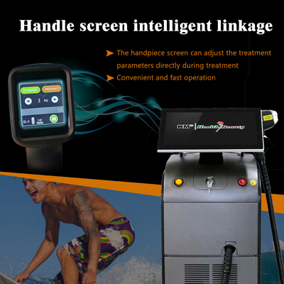 स्थायी बाल हटाने के लिए 4K स्क्रीन अपडेट टाइटेनियम / 1600W ट्रिपल वेवलेंथ लेजर डायोड
